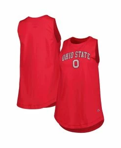 Champion Women's Scarlet Ohio State Buckeyes Arch Logo Tank Top