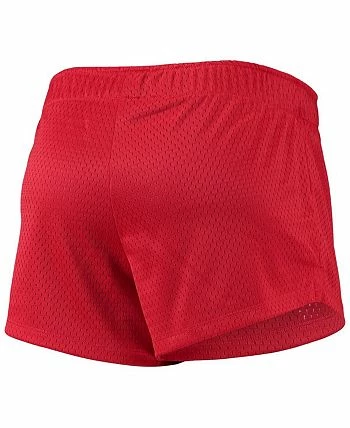 Champion Women's Scarlet Ohio State Buckeyes Logo Mesh Shorts - Image 2