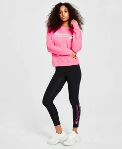 Champion Women's Powerblend Sweatshirt & Authentic Leggings