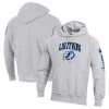 Champion Men's Heather Gray Tampa Bay Lightning Reverse Weave Pullover Hoodie