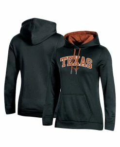 Champion Women's Black Texas Longhorns Arch Logo 2.0 Pullover Hoodie