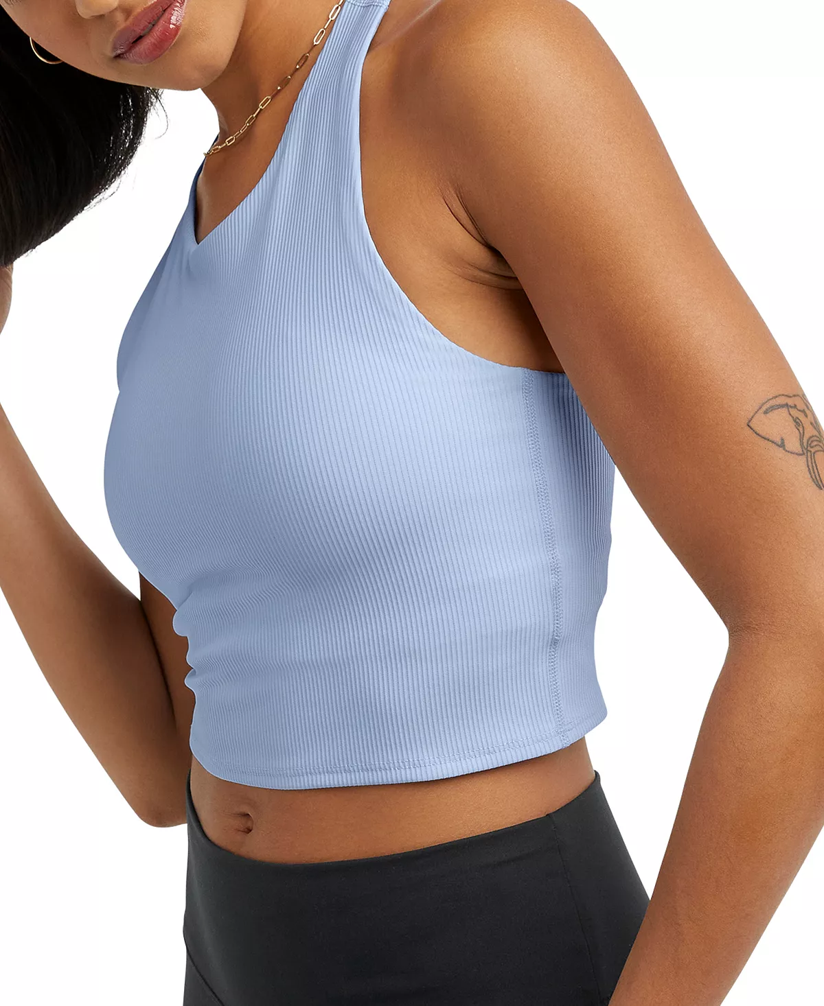 Champion Women's Ribbed Soft Touch Crop Top - Image 5