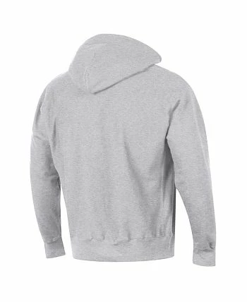 Champion Men's Heather Gray Detroit Red Wings Reverse Weave Pullover Hoodie - Image 2