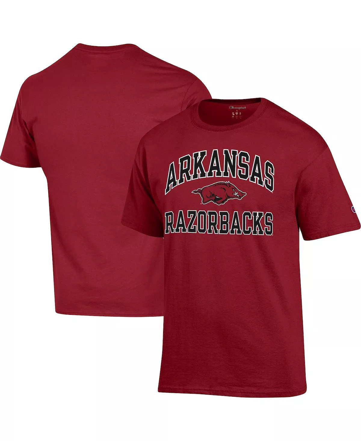Champion Men's Cardinal Arkansas Razorbacks High Motor T-shirt - Image 4