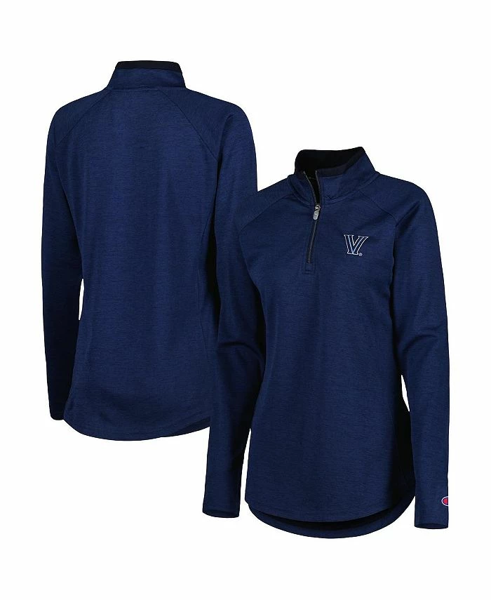 Champion Women's Navy Villanova Wildcats Core Raglan Quarter-Zip Jacket