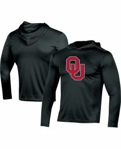 Champion Men's Black Oklahoma Sooners Logo Long Sleeve Hoodie T-shirt