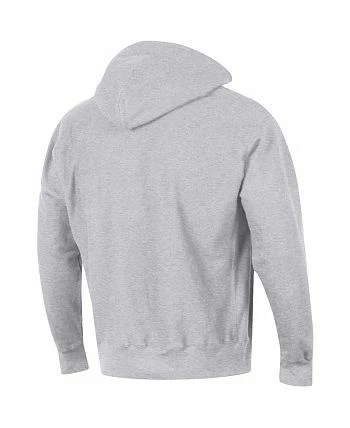 Champion Men's Heathered Gray Michigan State Spartans Team Arch Reverse Weave Pullover Hoodie - Image 2