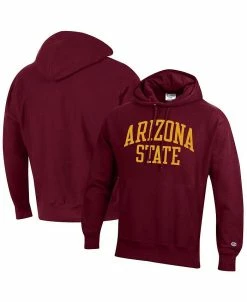 Champion Men's Maroon Arizona State Sun Devils Team Arch Reverse Weave Pullover Hoodie