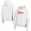 Champion Men's Heathered Gray Nebraska Huskers Team Vault Logo Reverse Weave Pullover Hoodie