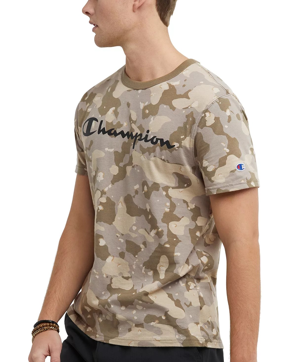 Champion Men's Standard-Fit Camo Logo Graphic T-Shirt - Image 5