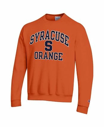 Champion Men's Orange Syracuse Orange High Motor Pullover Sweatshirt - Image 3