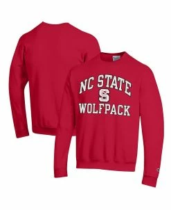 Champion Men's Red NC State Wolfpack High Motor Pullover Sweatshirt