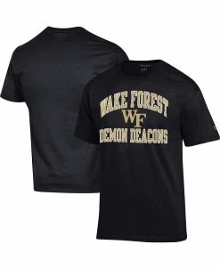 Champion Men's Black Wake Forest Demon Deacons High Motor T-shirt