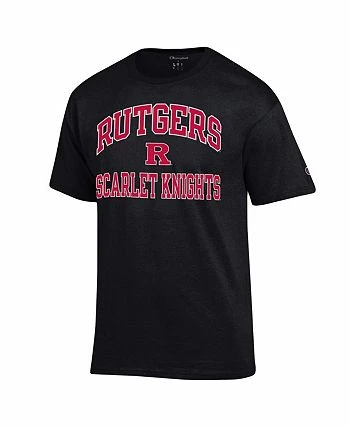 Champion Men's Black Rutgers Scarlet Knights High Motor T-shirt - Image 3
