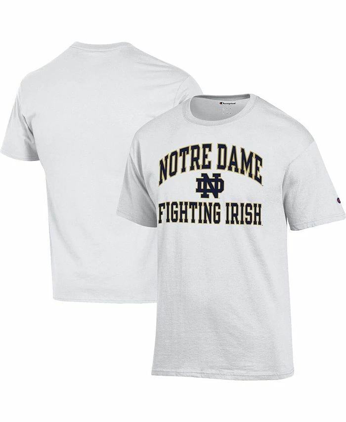 Champion Men's White Notre Dame Fighting Irish High Motor T-shirt