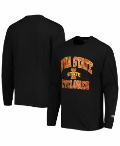 Champion Men's Black Iowa State Cyclones High Motor Long Sleeve T-shirt