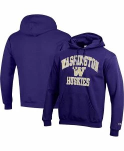 Champion Men's Purple Washington Huskies High Motor Pullover Hoodie