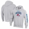 Champion Men's Heather Gray Quebec Nordiques Reverse Weave Pullover Hoodie