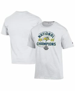 Men's White South Dakota State Jackrabbits 2022 FCS Football National Champions Locker Room T-shirt