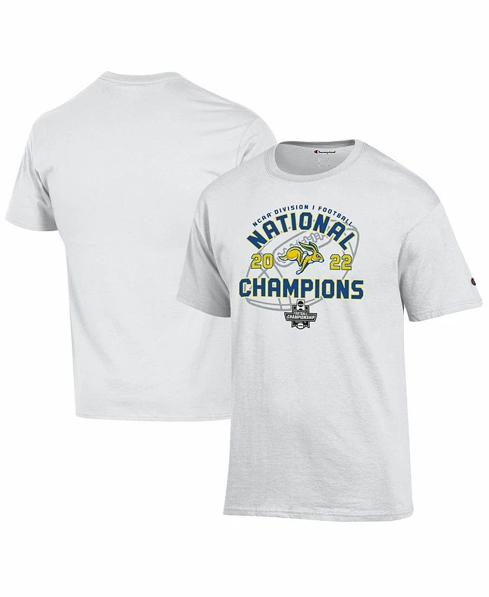 Men's White South Dakota State Jackrabbits 2022 FCS Football National Champions Locker Room T-shirt