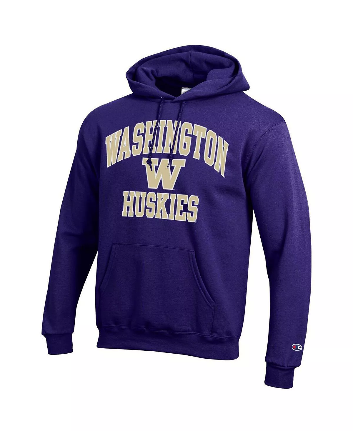 Champion Men's Purple Washington Huskies High Motor Pullover Hoodie - Image 3