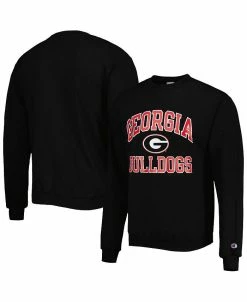 Champion Men's Black Georgia Bulldogs High Motor Pullover Sweatshirt