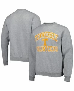 Champion Men's Heather Gray Tennessee Volunteers High Motor Pullover Sweatshirt