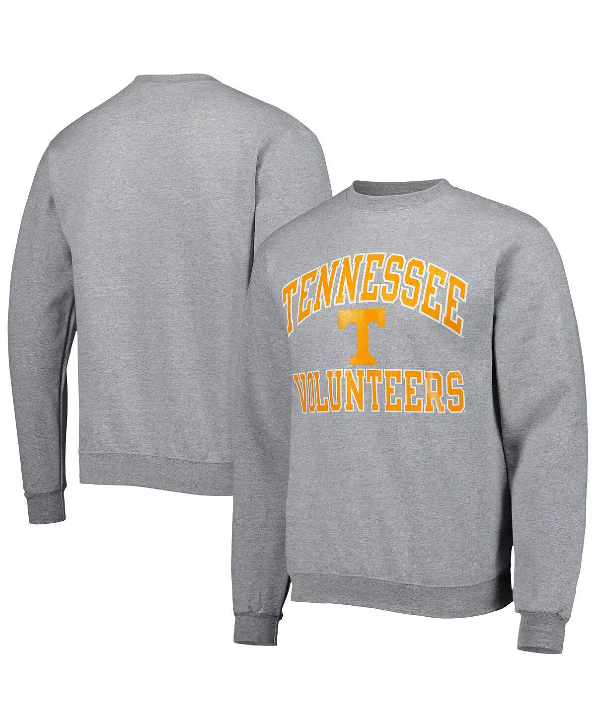 Champion Men's Heather Gray Tennessee Volunteers High Motor Pullover Sweatshirt - Image 2