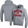Champion Men's Heather Gray Maryland Terrapins High Motor Pullover Hoodie