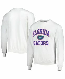 Champion Men's White Florida Gators High Motor Pullover Sweatshirt