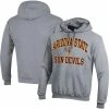 Champion Men's Heather Gray Arizona State Sun Devils High Motor Pullover Hoodie