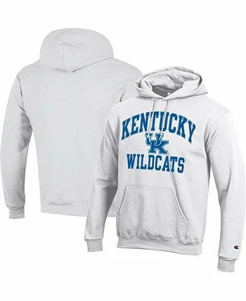 Champion Men's White Kentucky Wildcats High Motor Pullover Hoodie - Image 2