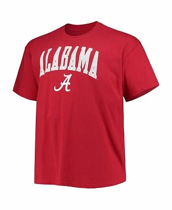Champion Men's Crimson Alabama Crimson Tide Big And Tall Arch Over Wordmark T-shirt - Image 2