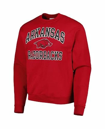 Champion Men's Cardinal Arkansas Razorbacks High Motor Pullover Sweatshirt - Image 3
