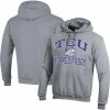 Champion Men's Heather Gray TCU Horned Frogs High Motor Pullover Hoodie