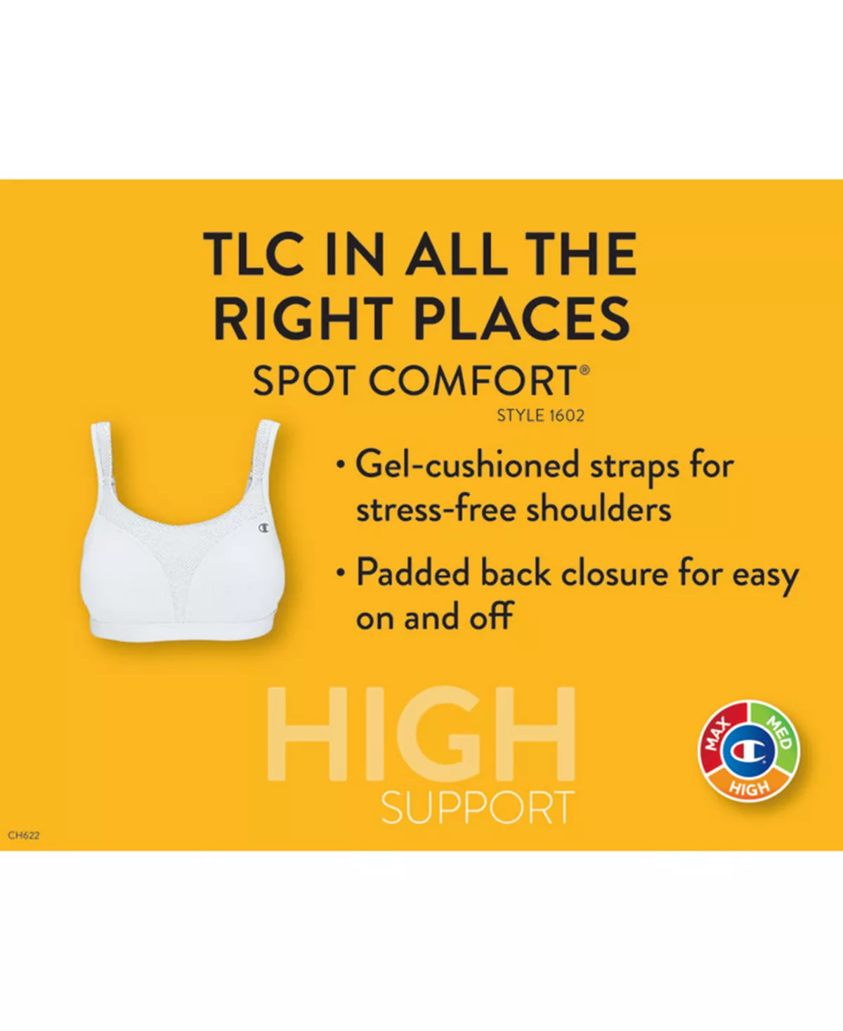 Champion Spot Comfort Wireless High Impact Sports Bra 1602, Up To DDD - Image 5